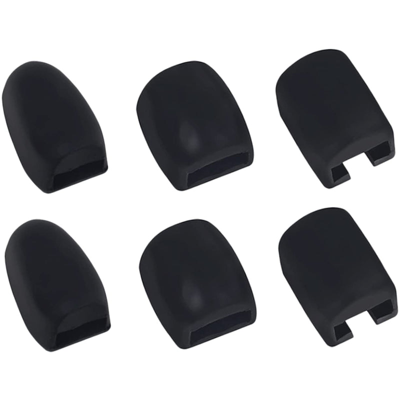 Silicone Side Key Covers 6pcs Saxophone Keypad Saxophone Side Key Cover Saxophone Key Risers Sax Side Key Covers Music Instrument Accessory Instrument Supplies Black Component 2.8x1.5cm