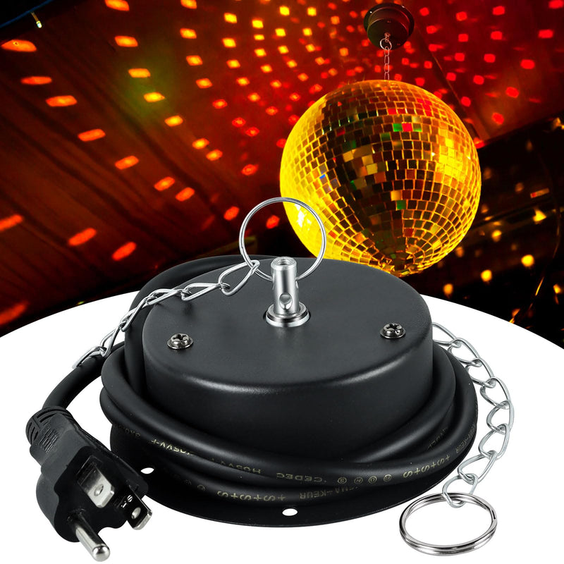 1.5 RPM Speed Disco Ball Motor Heavy Duty Mirror Ball Electric Slow Motor Rotator Supports 4'' - 16'' Mirror Balls for Dj，Family party,Bands,Christm,Party 1.5 RPM Motor