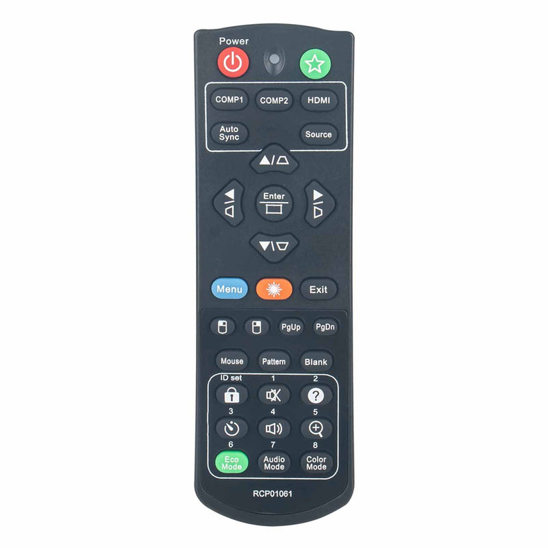 RCP01061 Replacement Remote Compatible with ViewSonic DLP Projector PJD5151/VS15871/PJD5153/VS15872/PJD5153P/PJD5155/VS15873/PJD5155N/PJD5250/VS15874/PJD5250P/PJD5253/VS14115/PJD5253P/PJD5255/VS15875