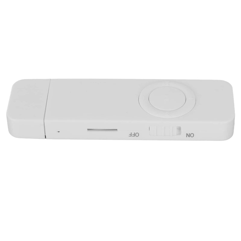 MP3 Player, 8GB Memory Portable MP3 Player 180mah Battery Lightweight USB Flash Drive HiFi Lossless Sound Support Up to 64GB for Students (White) Random,White