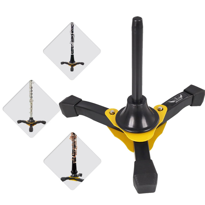 Portable Foldable Tripod Stand for Clarinet and Flute,Sturdy Stand Suitable as the Perfect Accessory for Musicians on the Go