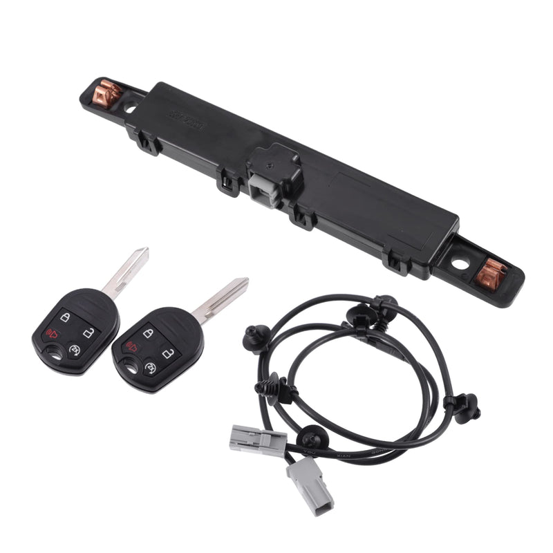 ACROPIX Car Auto Remote Start System Kit Fit for Ford F150 Edge with 2 Remote Key Fob and Antenna Jumper Wire BC3Z-19G364-A - Pack of 3 Black