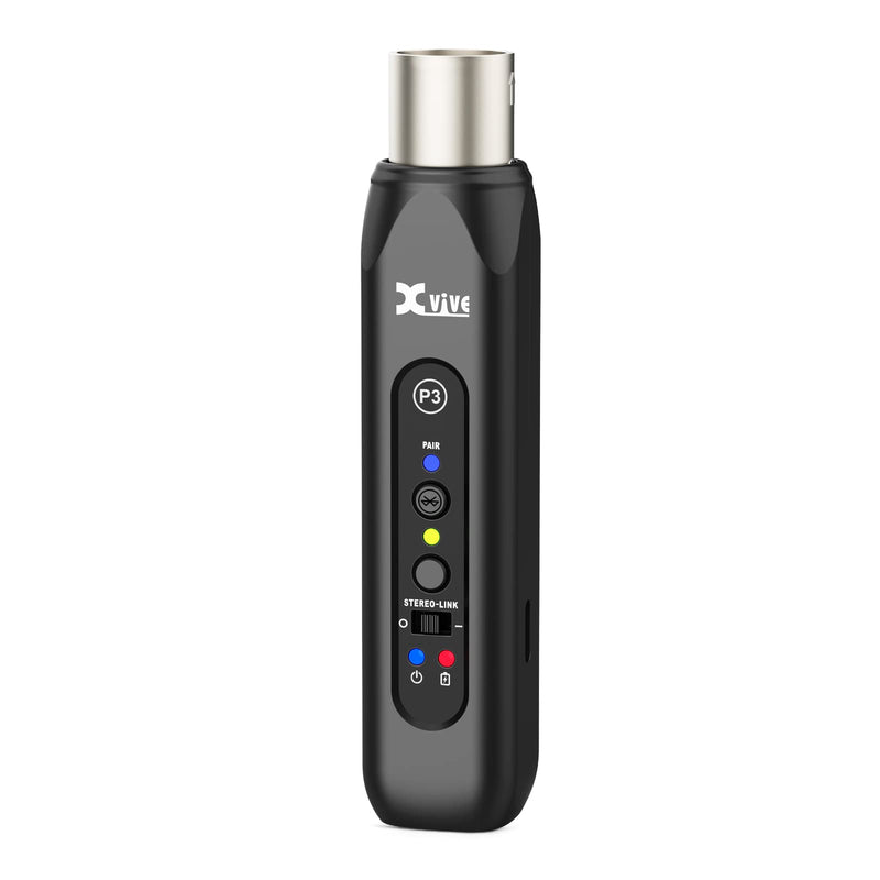 Xvive P3 Wireless XLR Bluetooth Receiver, Bluetooth Adapter for Speakers, Audio Mixer, PA Systems, DJ Systems,Rechargeable P3 BLUETOOTH