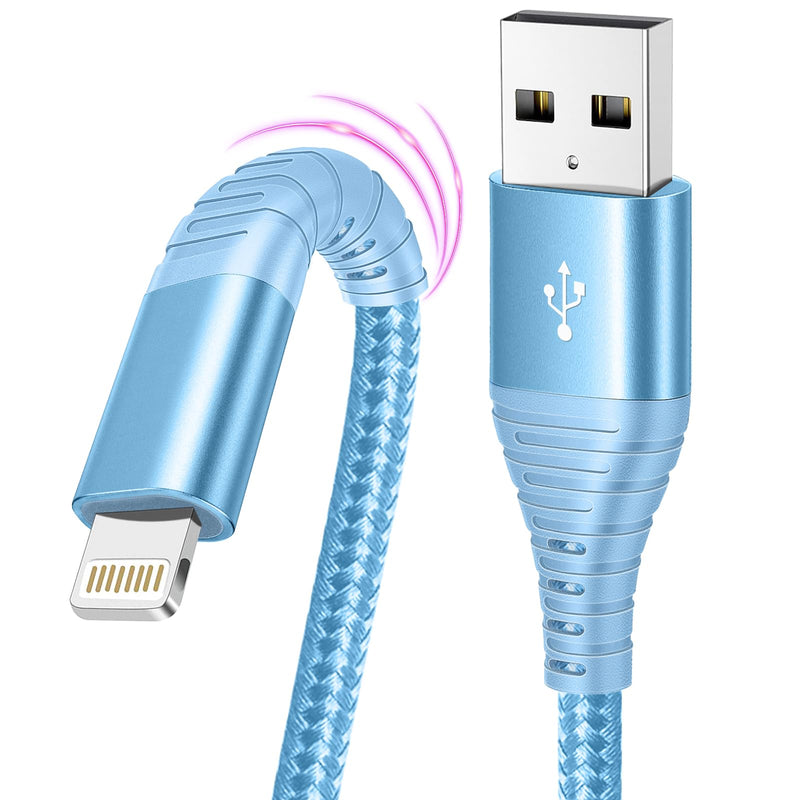 [Apple MFi Certified] iPhone Charger, 3 Pack 10FT USB Lightning Cable Fast Charging Nylon Braided iPhone Charger Cord Compatible with iPhone 14/13/12/11 Pro Max/XS MAX/XR/XS/X/8/7/Plus/6S/6/SE/iPad