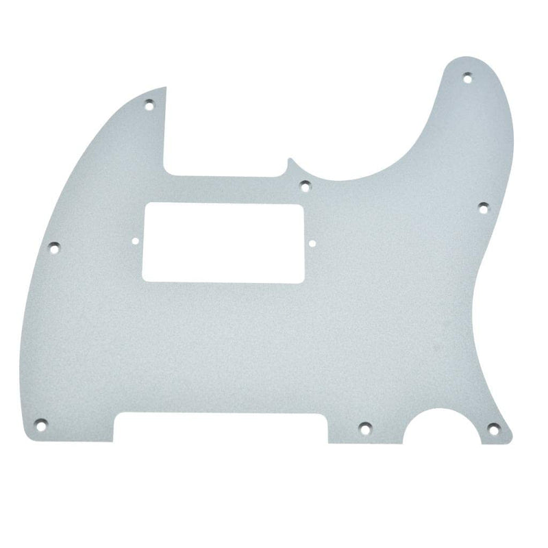 KAISH Matte Aluminum Tele Humbucker Style Pickguard Metal Anodized TL Pick Guard Scratch Plate for American/Mexican Telecaster Matte Silver