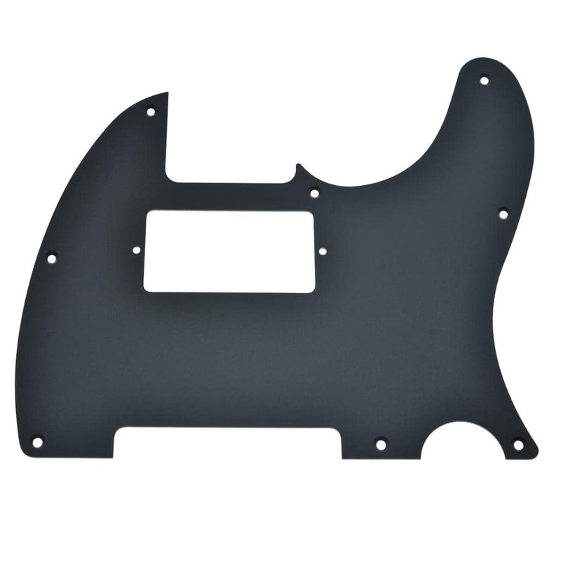 [AUSTRALIA] - Dopro 8 Hole Matte Aluminum Tele Humbucker Pickguard Metal Anodized TL Pick Guard Scratch Plate for USA/Mexico Tele/Telecaster Matte Black 