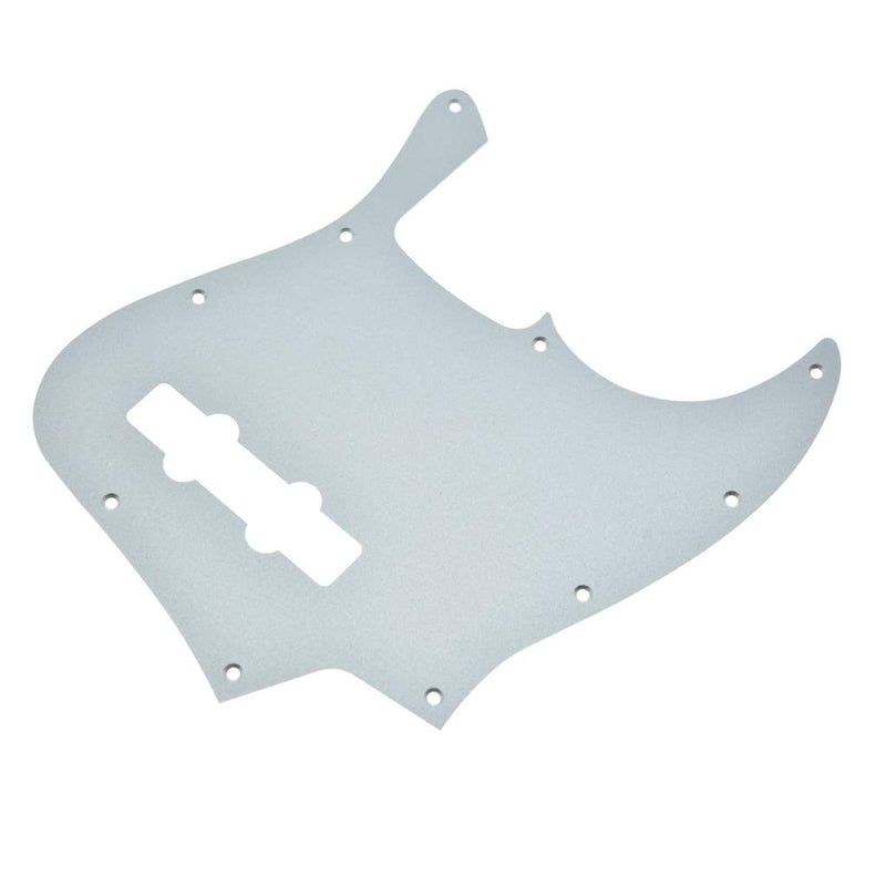 KAISH Matte Aluminium Jazz Bass Style Pickguard Metal Anodized J Bass Pick Guard Scratch Plate for American/Mexican Jazz J Bass Matte Silver