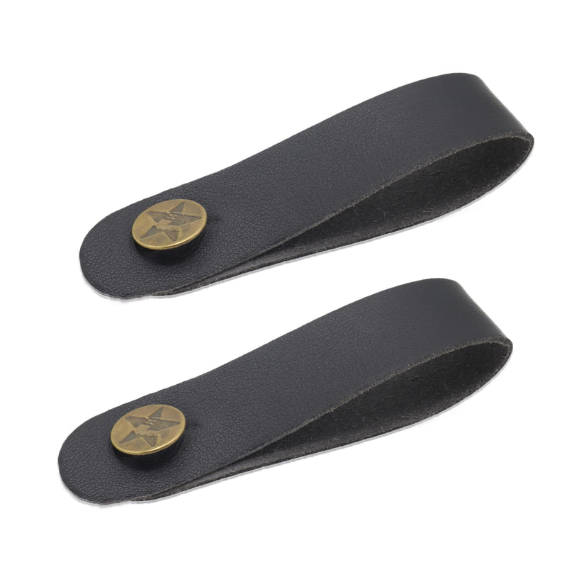 Pack of 2 Guitar Headstock Strap Tie, Leather Guitar Neck Strap Button, Guitar Strap Lock for Acoustic, Electric, Bass Guitars, Ukulele Straps 2pcs