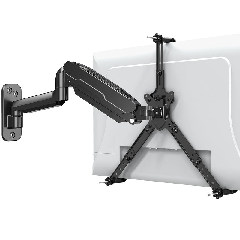 MOUNT PRO Single Monitor Wall Mount for 13 to 32 Inch Computer Screens and Universal Non-VESA Monitor Mount Adapter