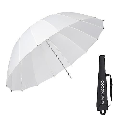 Godox UB-85D 33.5in/85cm Parabolic Translucent Umbrella White 33.5" 1pack Translucent White
