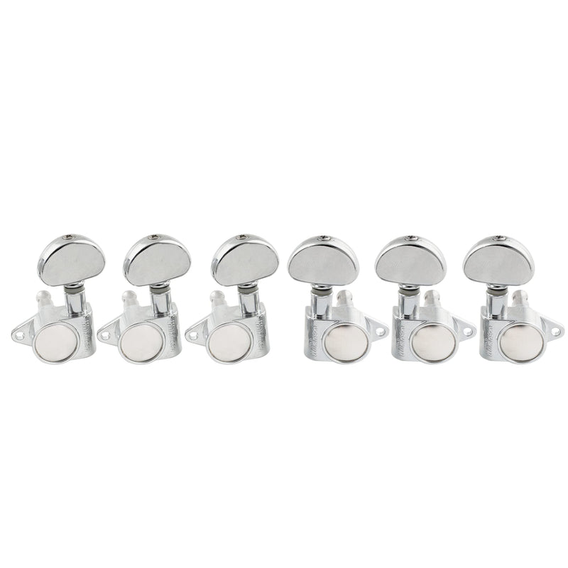 Wilkinson WJ303 3L3R Guitar Tuners Machine Heads 1:19 Ratio Tuning Pegs Keys for Epiphone USA Les Paul SG Electric or Acoustic Guitar, Chrome