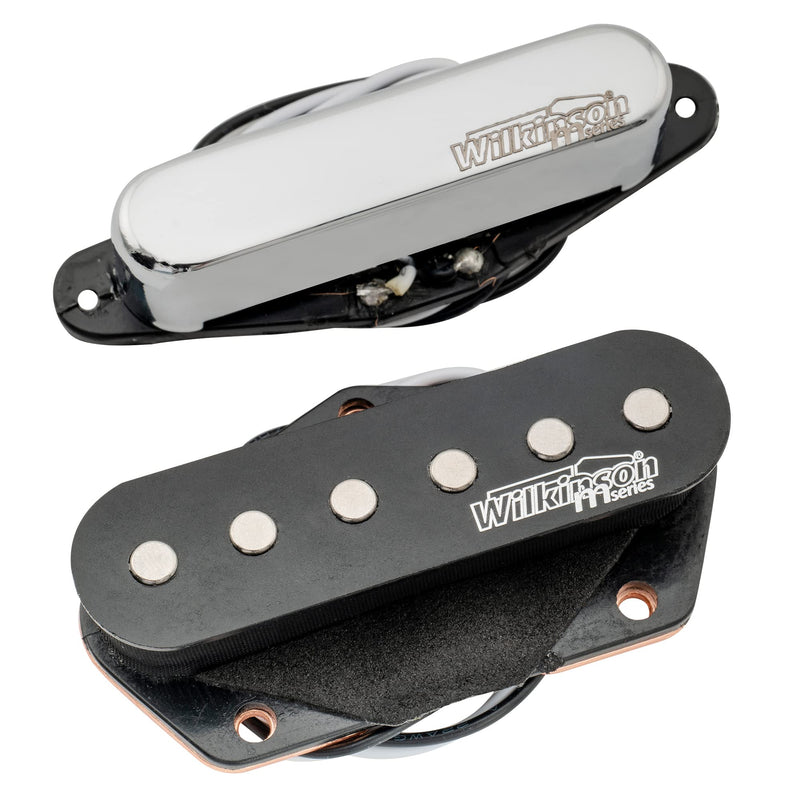 Wilkinson Vintage Alnico 5 Tele Single Coil Pickups Neck Bridge Pickups Set for Fender Squier Telecaster Electric Guitar