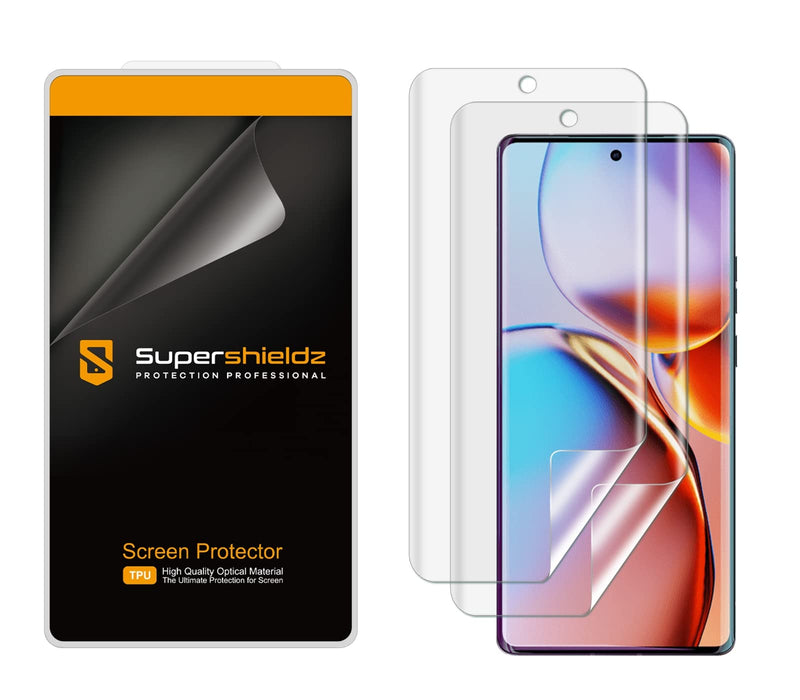 Supershieldz (2 Pack) Designed for Motorola Edge+ / Plus (2023 Model Only) Screen Protector, High Definition Clear Shield (TPU)