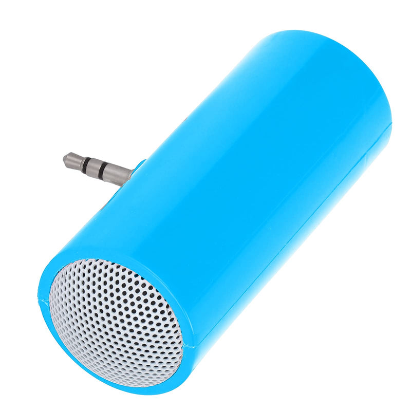 [AUSTRALIA] - 3.5 mm Jack Stereo Mini Speaker Portable Plug in Speaker for Mobile Phones and Tablets Plug in Speakers Mini Speaker with Aux Input Pillow for Sleeping Extern (Blue) Blue 