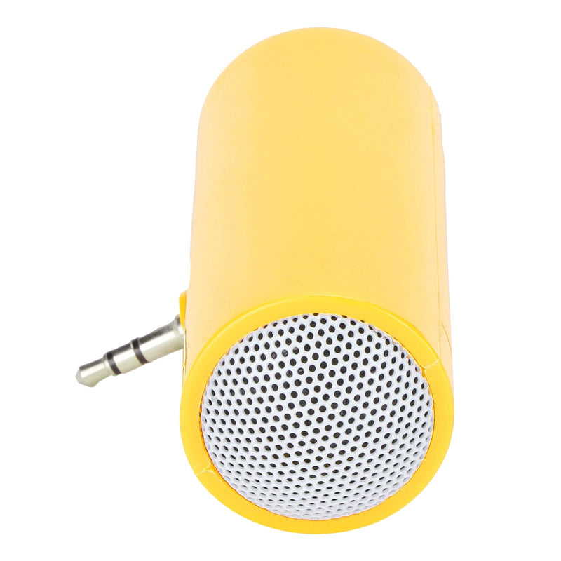 KIMISS Mini Portable Speaker, Pillow Speaker 3.5 mm Jack Stereo Plug in Speakers Cellphone Speaker Mini Speaker with Aux Input for Mobile Phones and Tablets (Yellow) Yellow