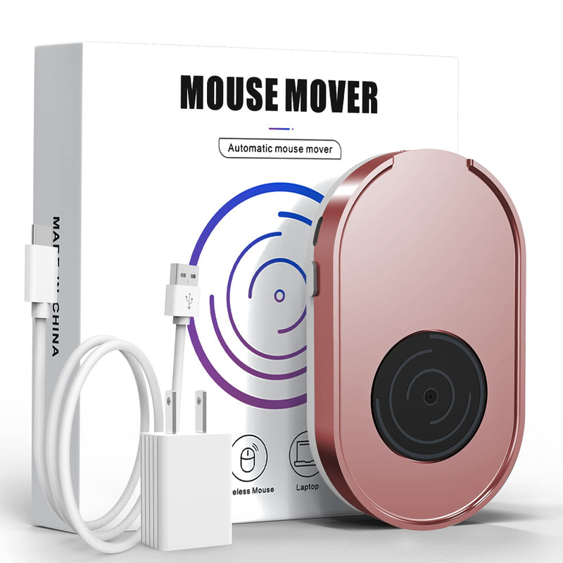[AUSTRALIA] - Ergopollo Mouse Jiggler, Undetectable Mouse Mover Device Wiggler Shaker with Drive Free USB Cable and 5V1A Adapter, Moves Mouse Automatically, Keep PC Screen Active, Pink 