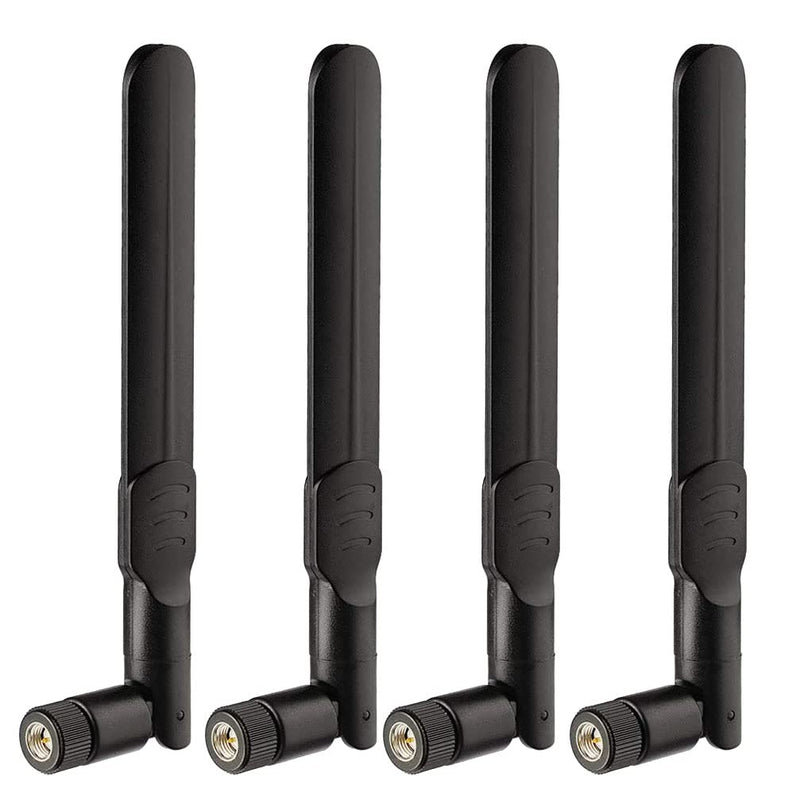 Bingfu 4G LTE Antenna for Spypoint Flex Moultrie Edge Covert Spartan 4PCS | SMA Cellular Antennae Replacement Compatible with Spypoint Flex Flex-S Flex-Dark Flex-Plus Flex-M G-36 LM2 Cell-Link Camera [SMA]-Male 4G Antenna 4Pack