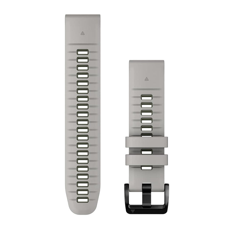 Garmin Quickfit 22 mm Bracelet - Suitable for Fenix Series & Epix (Pro) 47 mm, Forerunner 935/945/955/965, Marq & Approach S60/S70 Series - D2 Delta/Mach1, Descent G1 & Quatix Watches Modern Gray/moss