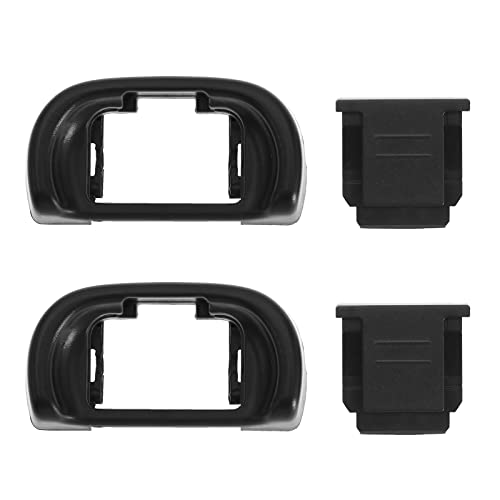 EP-11 Eyecup Eyepiece Viewfinder, Hot Shoe Protective Cover, Compatible with Sony A6000 A6100 A6300 A6400 A6500 A6600 A3500 A3000 A58 NEX-6 ZV1 ZV1 A7C, Etc.
