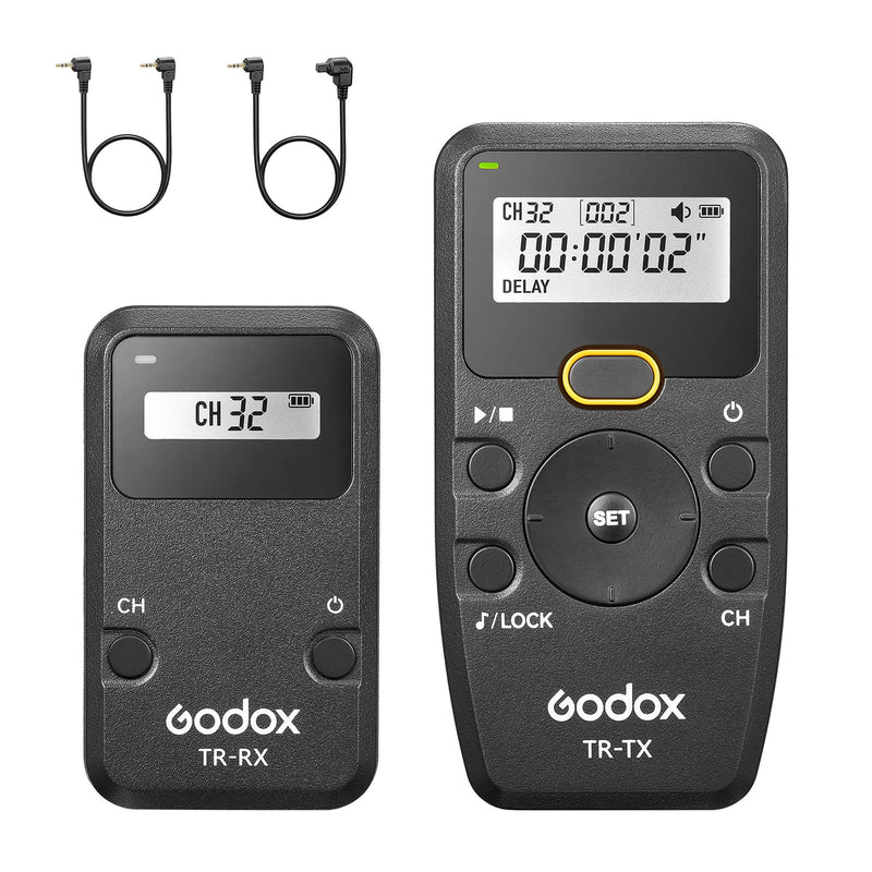 Godox TR-C1 TR-C3 Remote Shutter Release for Canon, Wireless Shutter Release Intervalometer Compatible for Canon R7 R6II R5 R RP 1Ds Mark III 5D Mark III 7D 6D 5D 90D 80D 70D 1200D G10 EOS M6 M6II M5