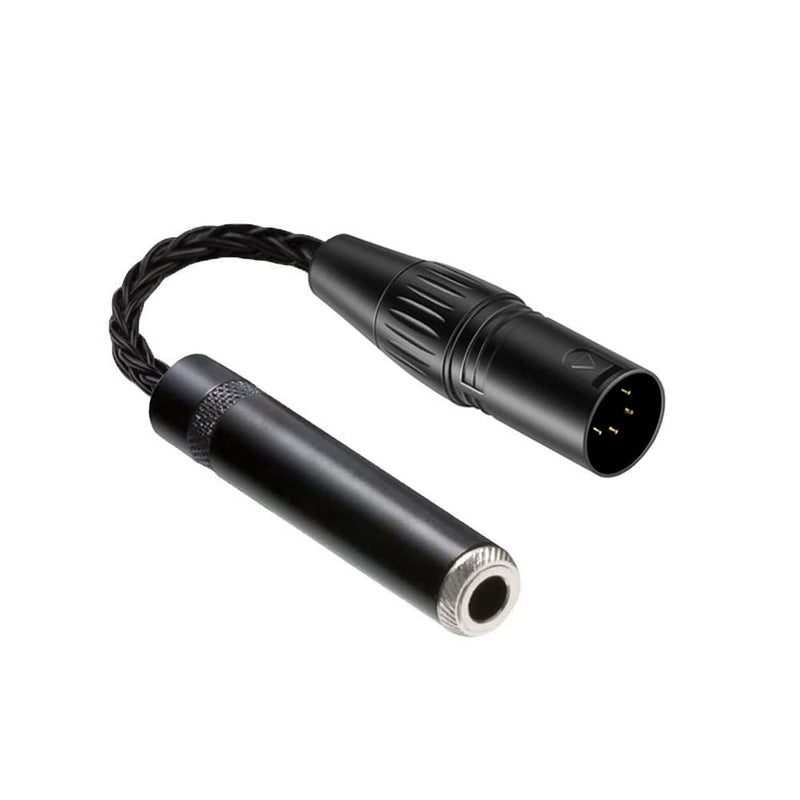 gotor 4 pin XLR to 1/4 Jack Adapter 4-pin XLR Male Balanced to 6.35mm 1/4 Female ONLY Fit 6.35mm TRS 3 Pole Male-10CM