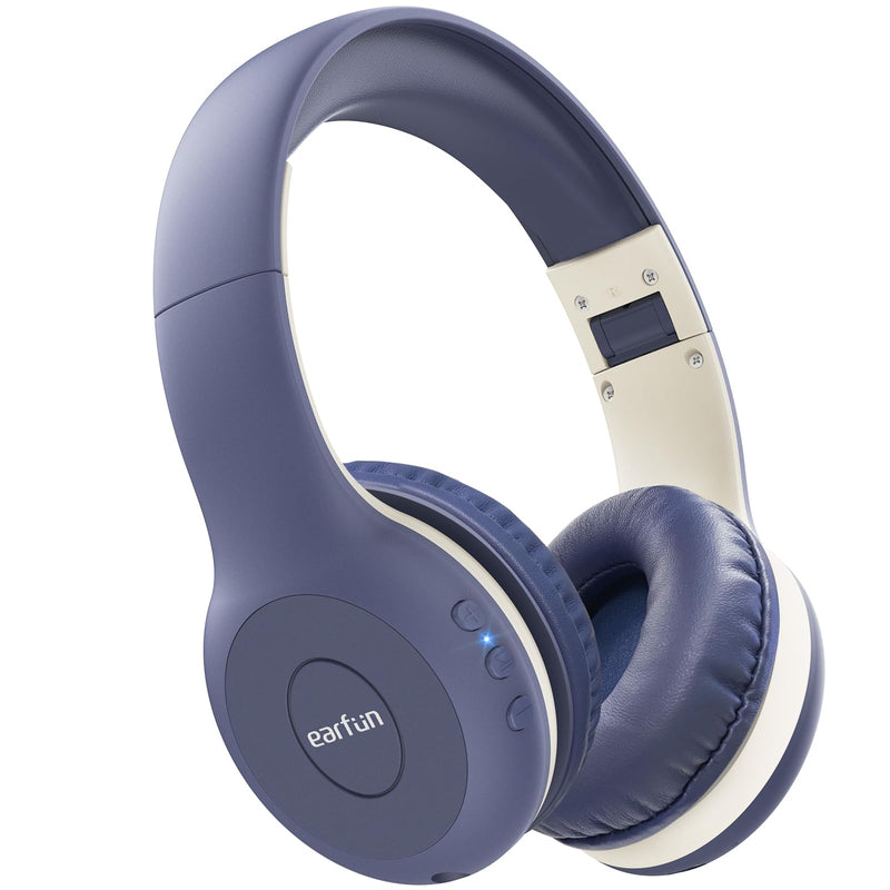 [AUSTRALIA] - Kids Bluetooth Headphones, EarFun K2 Kids Headphones with Volume Limited, 40H Playtime, Bluetooth 5.0 Headphones with Mic, Stereo Sound, Foldable Over-Ear Headphones for Kids/School/Travel/iPad/Tablet 