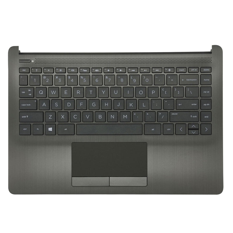 Palmrest with Backlit Keyboard for HP 14Z-DK 14-DK 14-CF 14S-CF | Upper Case Top Cover Replacement,Includes Touchpad,Backlit Keyboard,Silver,P/N L24817-001
