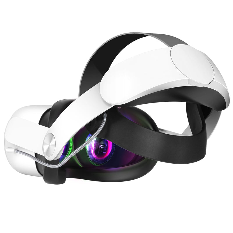 Hurra Head Strap with Battery for Oculus Quest 2, 10000mAh Fast Charging | Extend 8H Playtime, Counter Balance Adjustable Elite Strap Replacement Accessories Enhanced Comfort Support in VR