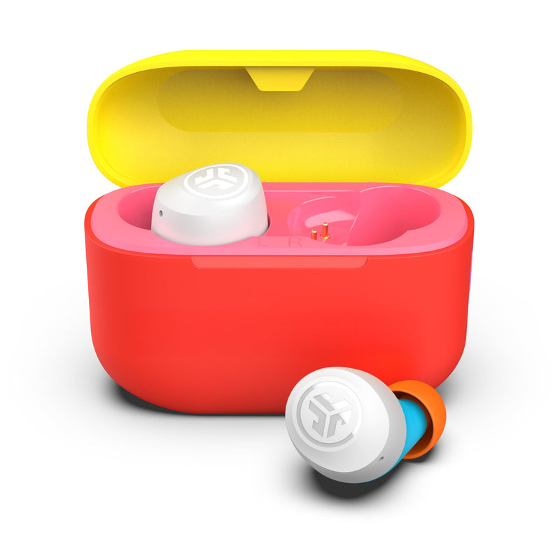 JLab Go Pop+, True Wireless Earbuds, Bluetooth 5, Dual Connect, IPX4, App Support, Confetti Pop+