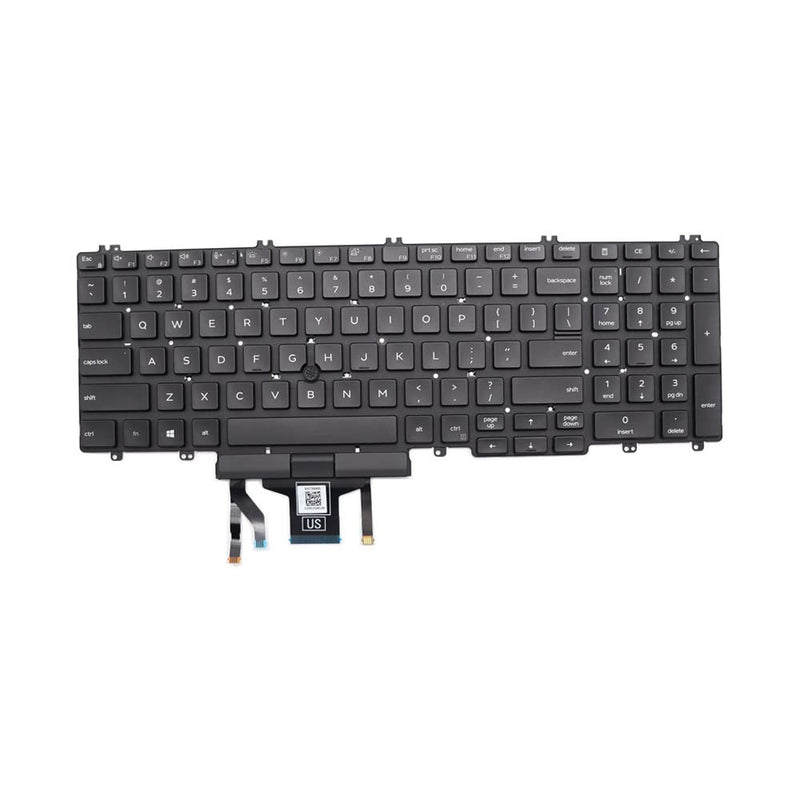 New Replacement Keyboard for DELL Latitude 5500 5501 5510 5511 2019 (Not for Old E5500 or E5550) Precision 3500 3501 3540 3541 2019 US Backlit Pointer MMH7V 0MMH7V