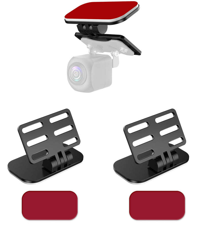 Rear Camera Holder,(Adhesive-2PCS) Universal Back Windshield Backup Camera Mount,Rear View Camera Bracket,Rear Window Camera Mount,Dash Cam Mirror Camera Reverse Camera Mount
