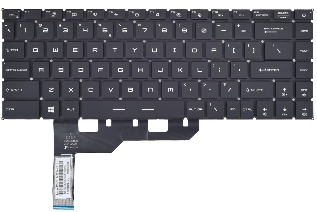 Replacement Keyboard for MSI GS66 Stealth 10SD 10SF 11UH 12UH GE66 Raider 10SF & MSI GP66 MS-1542 Stealth 15M Series Laptop, MSI GS66 Stealth with Per-Key RGB Backlit Keyboard US Layout