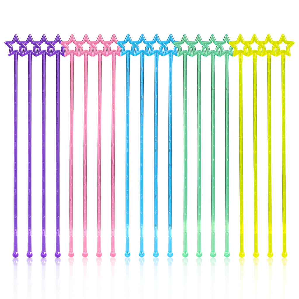 20pcs Mini Star Pointers, Plastic Star Plastic Pointer Stick Mini Hand Reading Pointers Beautiful Finger Pointer Stick for Teacher Pointers Primary Kindergarten Teaching Reading(5 Colors)