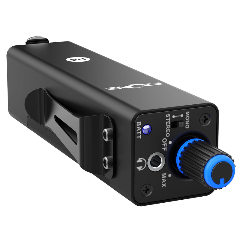 Upgraded in-Ear Monitor Amplifier Portable IEM with Super Great Sound Quality, Stereo/Mono Switch, Enhanced Durable Belt Clip