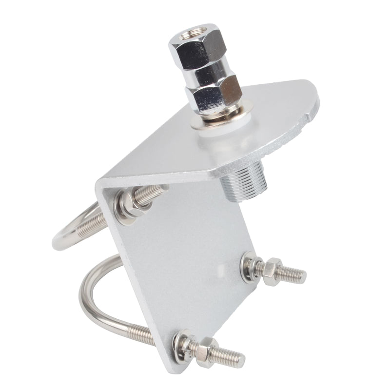 [AUSTRALIA] - HYS SO-239 UHF Female Stud Mount - 3/8-24 UNF Stainless Steel L Bracket & U Bolt - Ham CB Antenna Hardware for Vehicles/Base Stations 