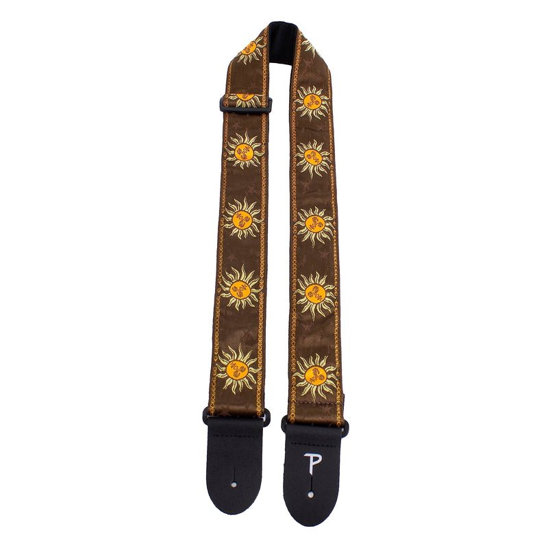 [AUSTRALIA] - Perri's Leathers Ltd. Adjustable Leather Guitar Straps - Stylish, Comfortable Straps for Electric, Acoustic, and Bass Guitars Brown Sun 