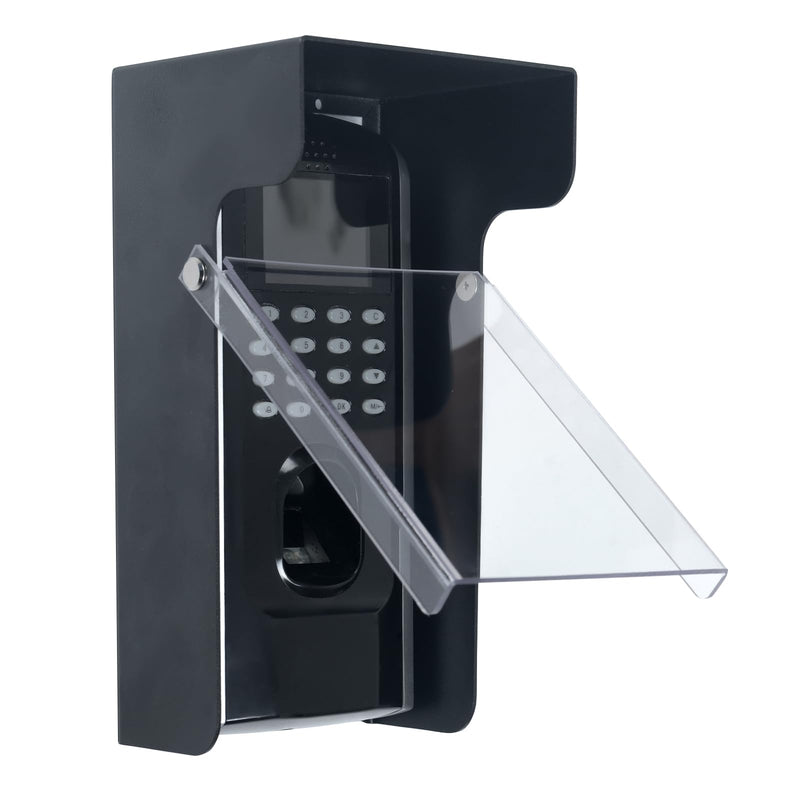 Clear Flip Cap Keypad Rain Cover,High Quality Galvanized Iron Material Rain Covers For Outdoor Electronics Card Reader/Door Keypad/Door Access/Attendance Machine