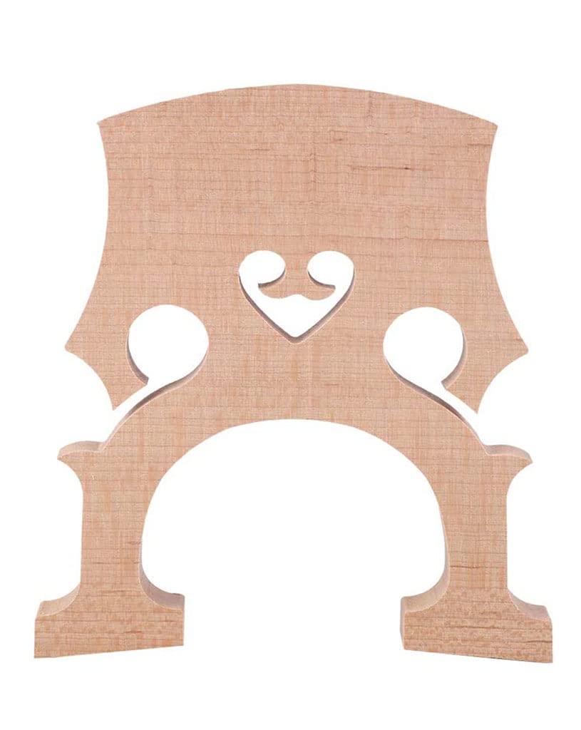 Fitted 1/2 Size Cello Maple Bridge Finer Grade Solid Maple Wood Cello Bridge Replacement Cello Parts & Accessory