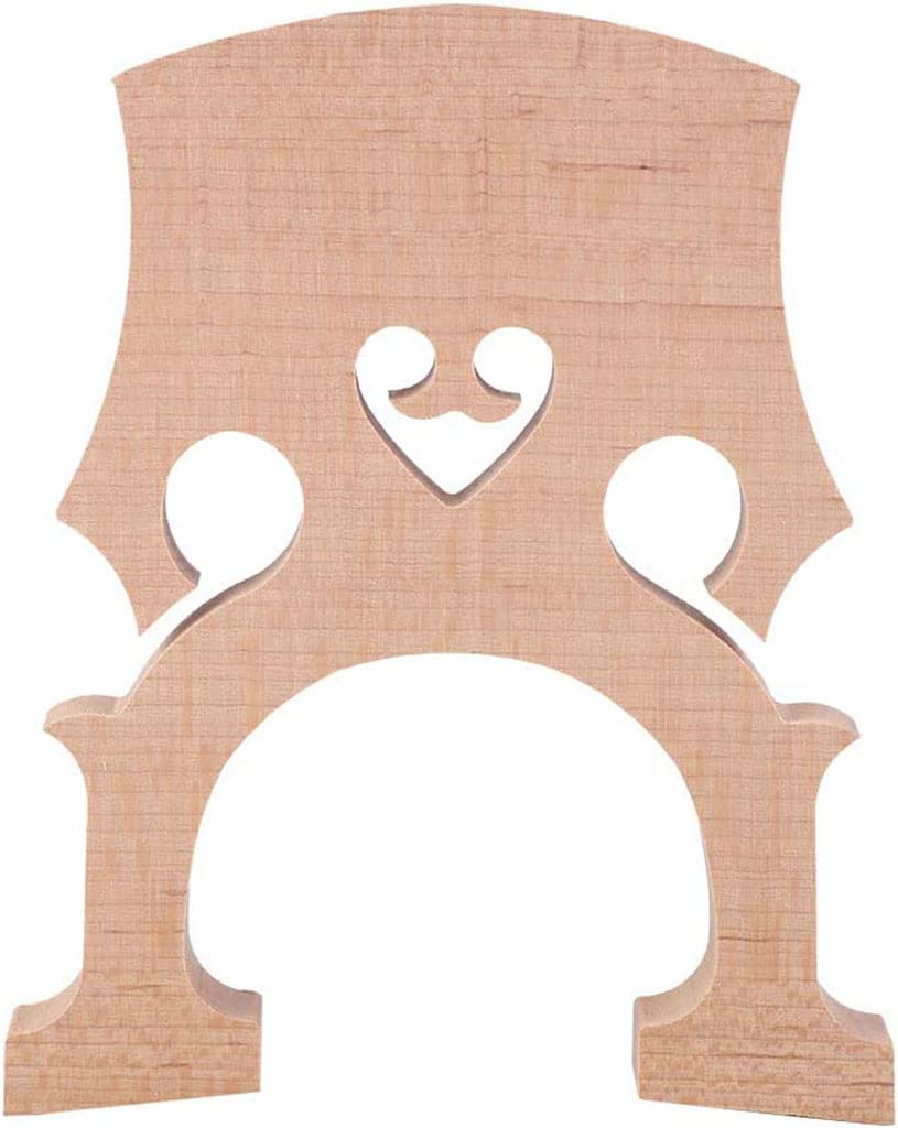 Fitted 4/4 Full Size Cello Maple Bridge Finer Grade Solid Maple Wood Cello Bridge Replacement Cello Parts & Accessory