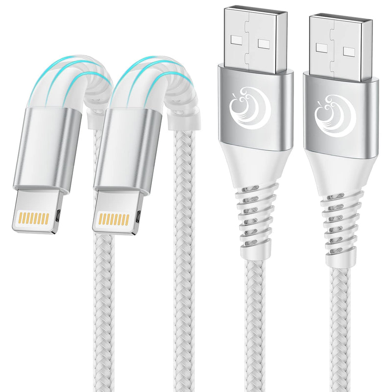 iPhone Charger [Apple MFi Certified] 2Pack 10FT Long Lightning Cable Fast Charging Nylon Braided USB Cable iPhone Charger Cord Compatible with iPhone 14 13 12 11 Pro Max XR XS X 8 7 6 Plus SE, iPad 10ft+10ft