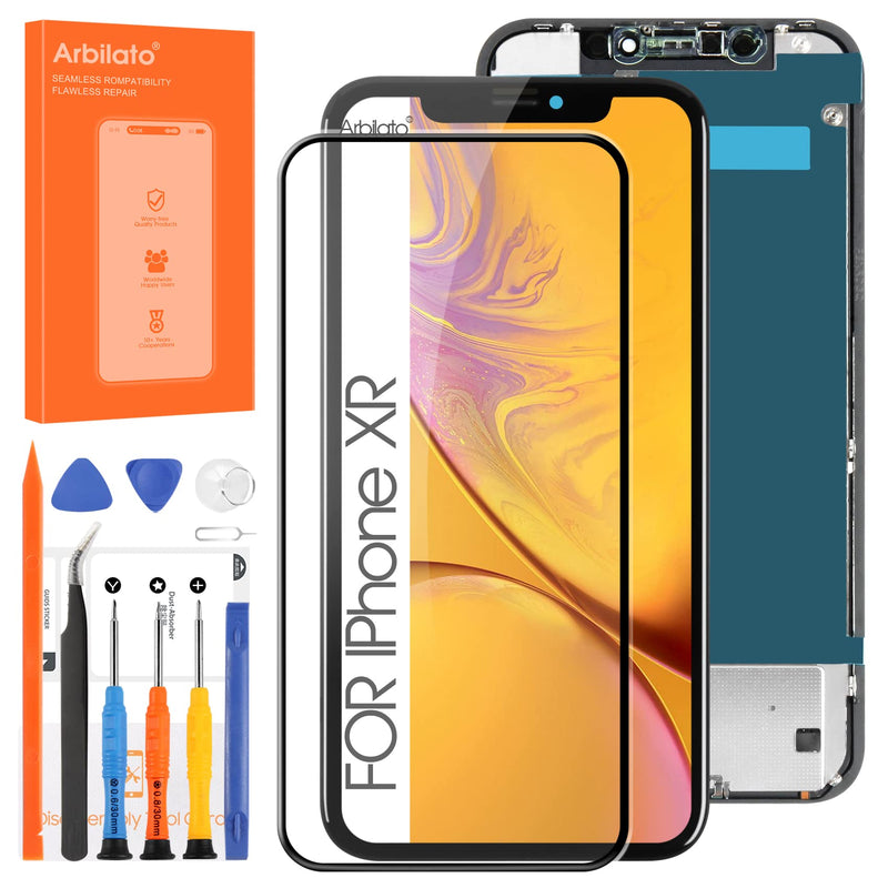 Incell Screen for iPhone XR Screen Replacement for iPhone A1984 LCD Screen A2106,A2105,A2018 Touch Display Digitizer Assembly Repair Parts（Black No Face ID）