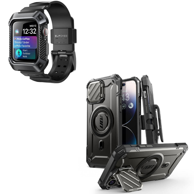 SUPCASE Unicorn Beetle Series for iPhone 14 Pro Max/iPhone 13 Pro Max Case & Apple Watch Series 8/7/6/SE/5/4 [45/44mm] Bands