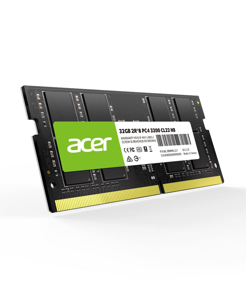 Acer SD100 32GB RAM 3200 MHz DDR4 1.2V Laptop Computer Memory - BL.9BWWA.217 32GB x1 3200MHz
