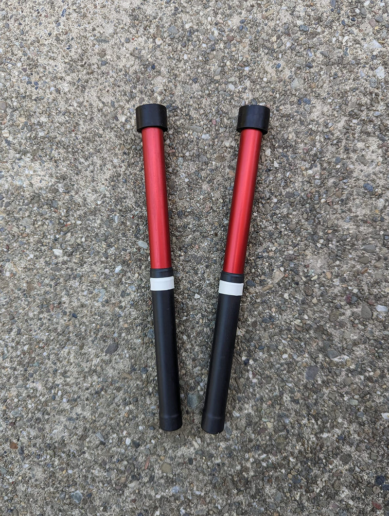 Kakesa Steelpan Mallets(R) - Lead/Tenor Aluminum Pantastix Red