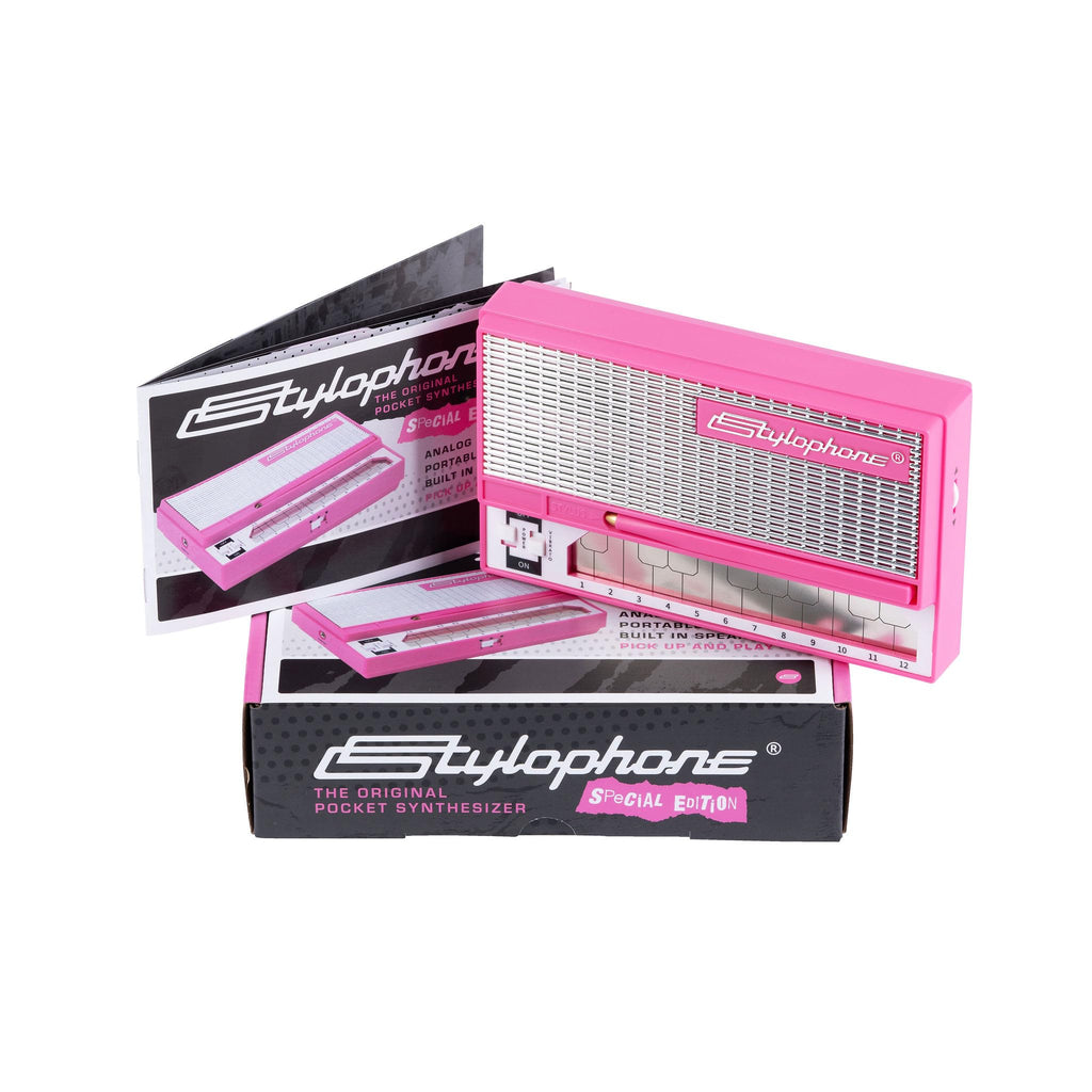 Stylophone Pink - The Original Pocket Electronic Synthesizer - Special Edition | Synth Musical Instrument | Synthesizer Keyboard | Stylophone Instrument