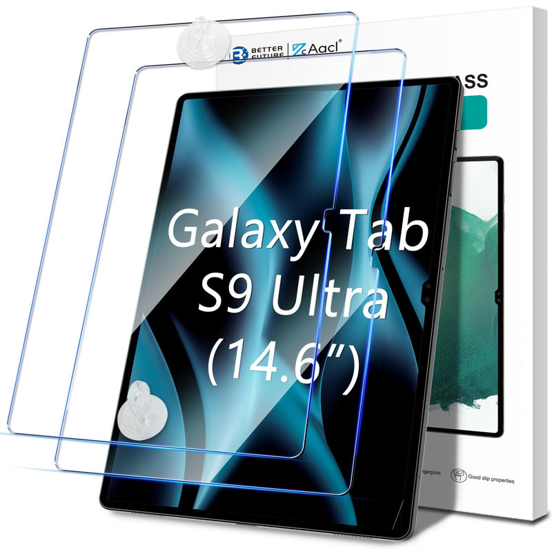 AACL Tempered Glass for Samsung Galaxy Tab S9 Ultra Screen Protector 14.6 Inch, Screen Protector for Tab S9 Ultra/Tab S8 Ultra, [Easy Installation][Anti-Scratch][2 Pack]
