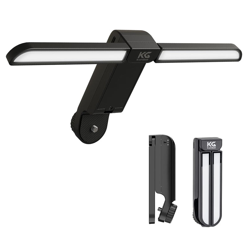 Music Stand Light Compatible Bravo Music Stand, 2 Level of Brightness,1/4" Screw Mount Adapter, Black