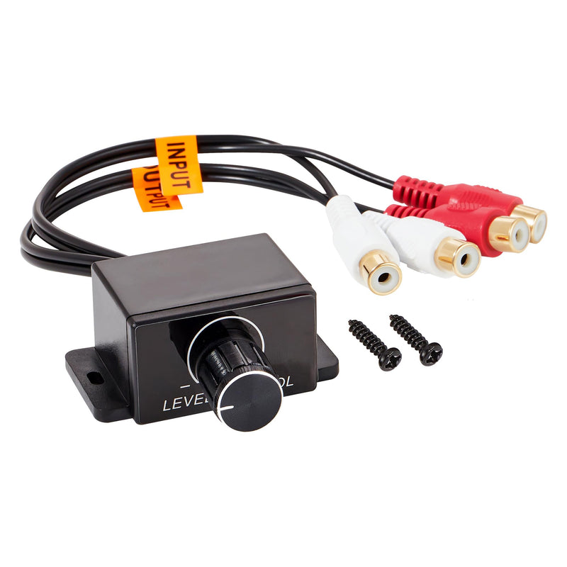 [AUSTRALIA] - Universal Car Amplifier RCA Level Controller, Car Audio Bass Control Knob, Sub Amp Volume Control Cable for Car, Motorcycle, Speakers, Home Theater 