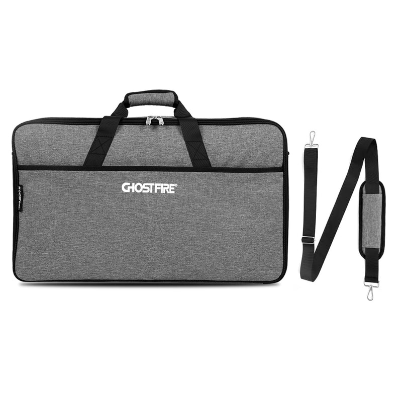 Ghost Fire Guitar Pedal Board Bag Effect Pedalboard Bag Accessory Storage Bag Carry Case 23.6x13.4x4.7in 23.6"x13.4"