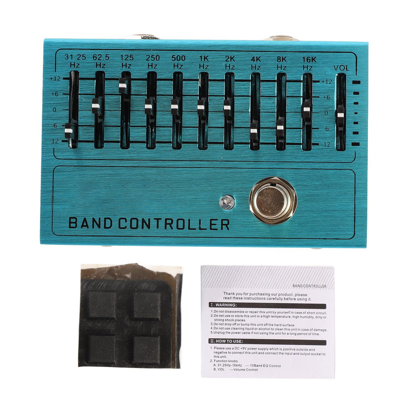 [AUSTRALIA] - EQ Pedal 10 Band Equalizer Independent Output Volume Adjustment Preamplifier for Music Lovers 